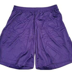 Men's Size 3XL XXXL Riddell Purple Mesh Drawstring‎ Basketball Workout Shorts